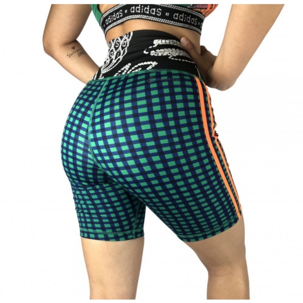 New Adidas x FARM Rio Bike Shorts Size XS - Picture 9 of 15